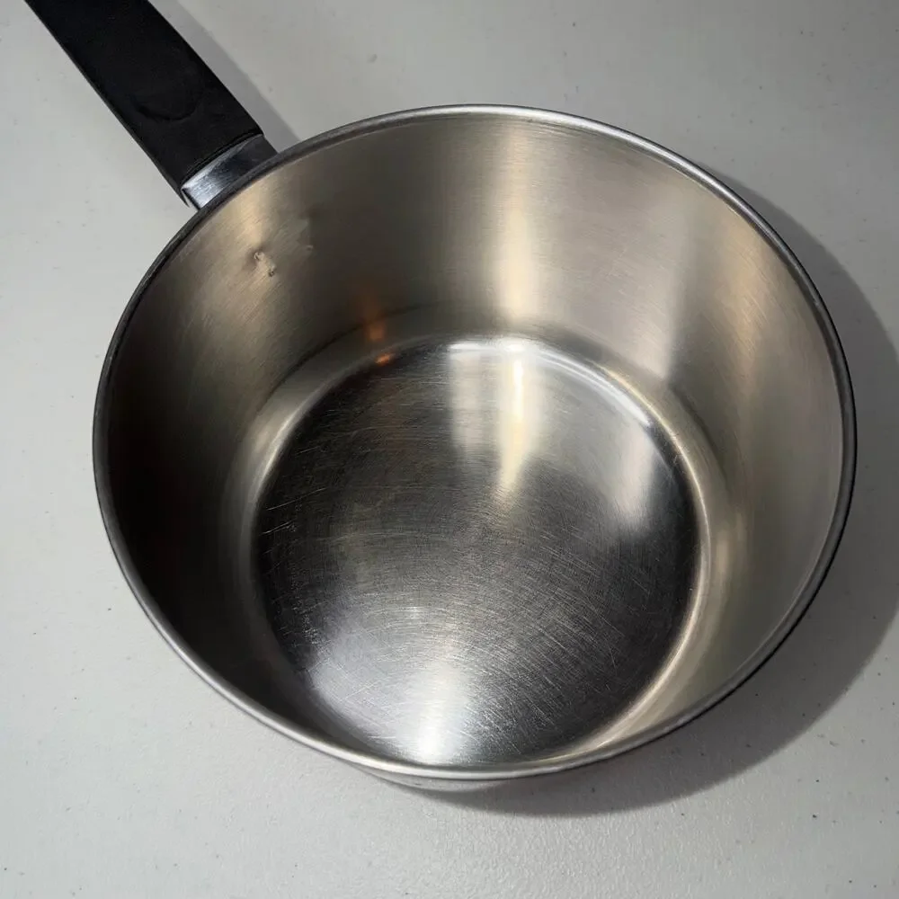 Revere Ware Stainless Steel Vented Lid 3 Quart Saucepot 1801 96d USA Vintage